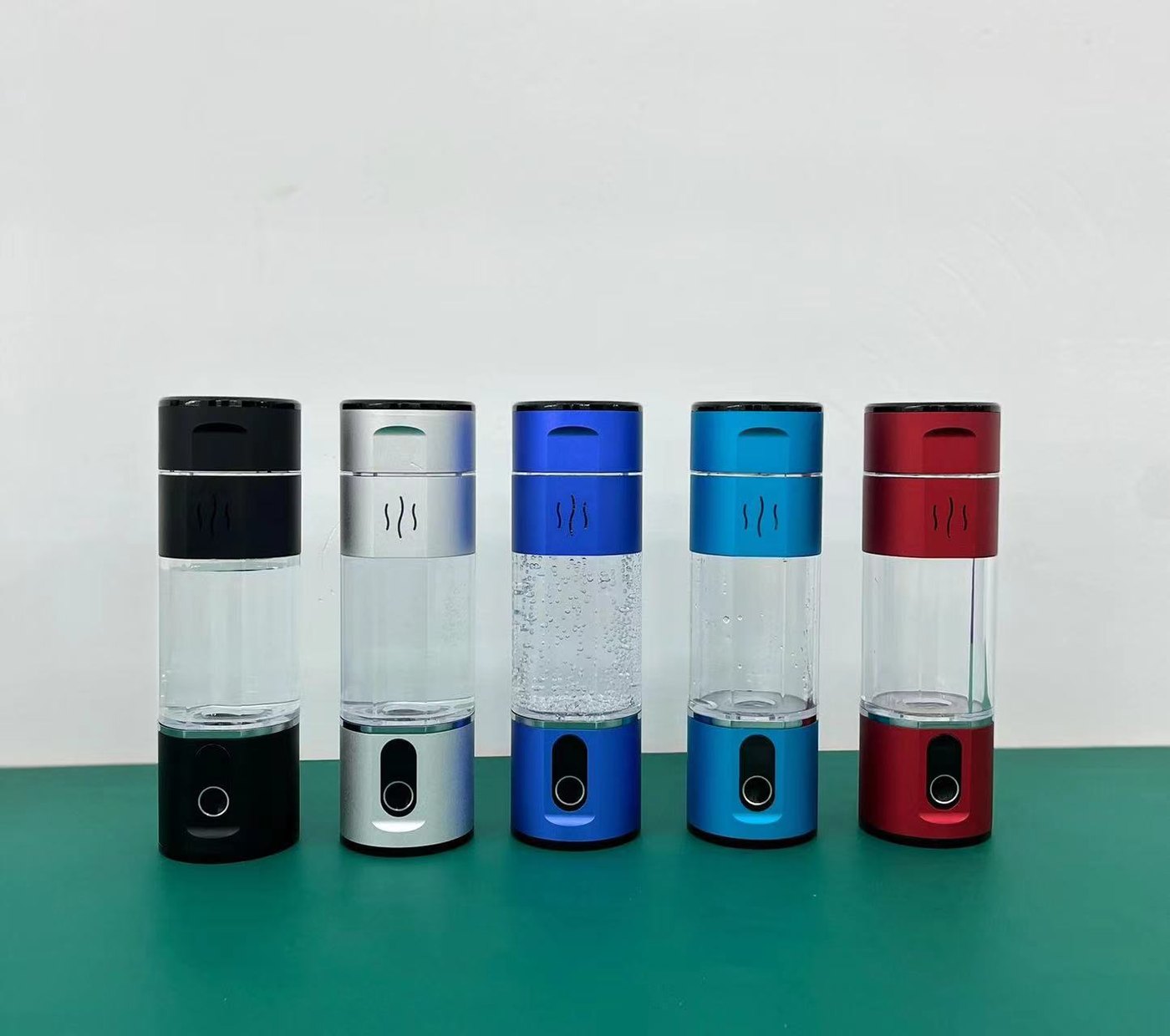 H2-2R portable hydrogen water bottles in five colors